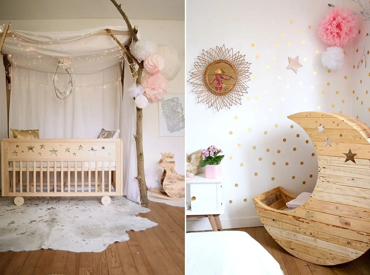 Kết hợp Shabby Chic với phong cách tối giản, hiện đại để tạo nên hơi thở sinh động cho phòng của bé