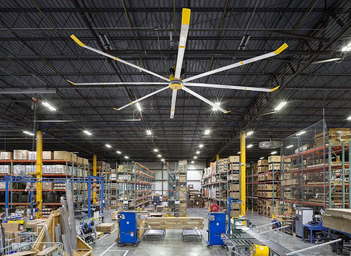 Quạt trần công nghiệp HVLS phù hợp