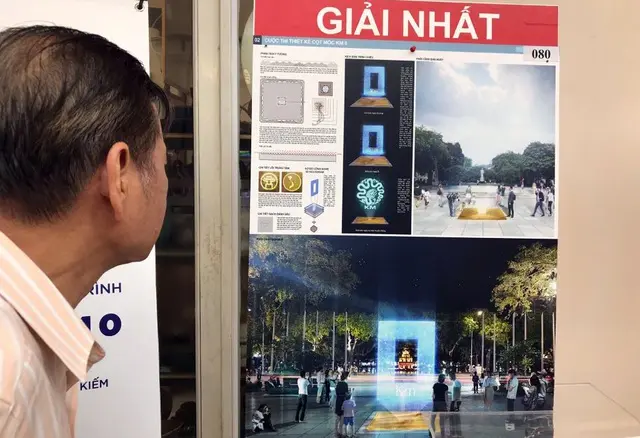 Hà Nội tiết lộ thiết kế Cột mốc số 0 bên bờ hồ Hoàn Kiếm