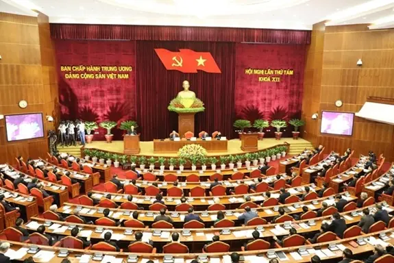 Hội nghị Trung ương 8 khóa XII. Ảnh: TTXVN