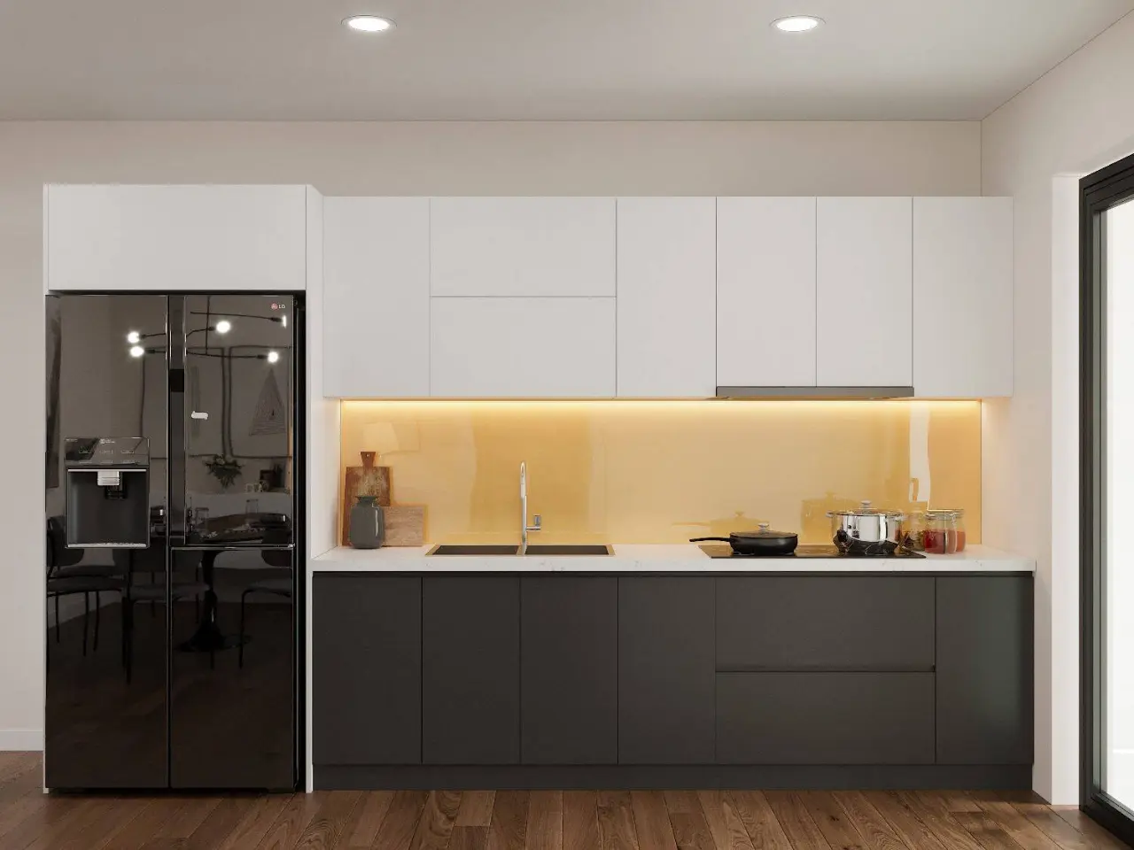 So sánh ưu – nhược điểm của các loại chất liệu phủ bề mặt cốt gỗ làm tủ bếp