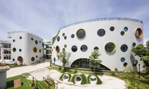 Trường mầm non với thiết kế độc đáo ở Nghệ An