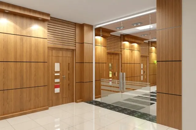 Vách ngăn văn phòng gỗ Veneer thân thiện với môi trường, không ảnh hưởng đến sức khỏe người dùng. Sử dụng chất liệu này còn có thể uốn cong, lượn góc, tạo hình trang trí trên bề mặt vách một cách sáng tạo, mang lại vẻ đẹp thẩm mỹ cao.