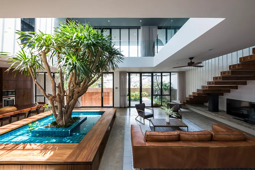 Patio House – ngôi nhà với sân trong làm trung tâm