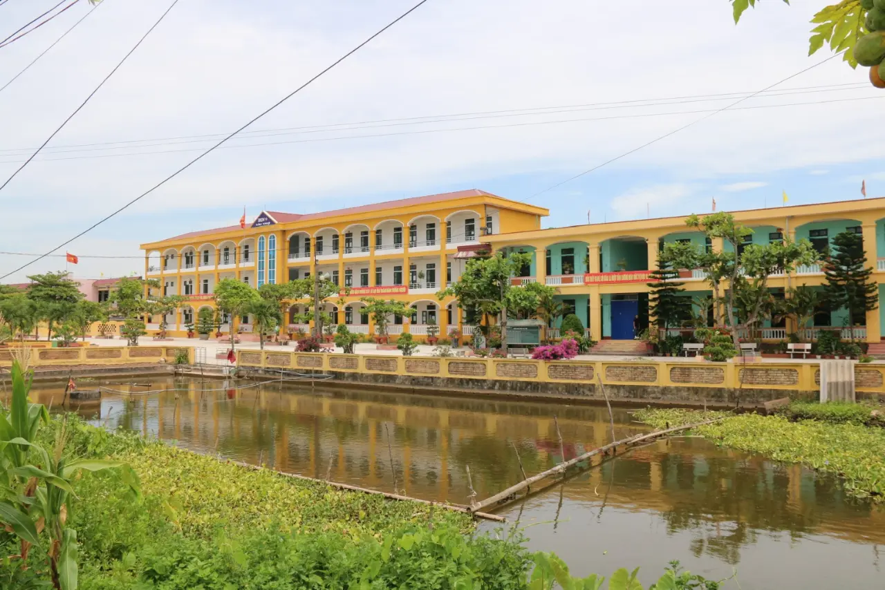 Trường học cấp 1 - 2 xã mới được quy hoạch xây dựng lại năm 2019