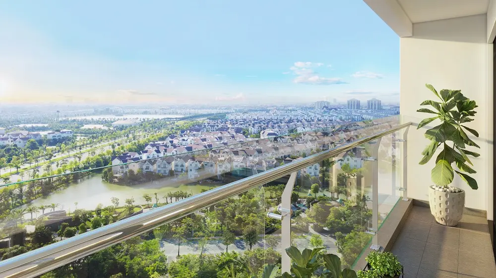 Tầm nhìn đắt giá từ một căn hộ tại Vinhomes Symphony(Hình ảnh minh họa. Việc vận hành Khu đô thị theo quy định của BQL tại từng thời điểm)