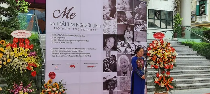 Bà Hoàng Thị Ái Nhiên - Phó Chủ tịch Thường trực Trung ương Hội Liên hiệp phụ nữ Việt Nam phát biểu