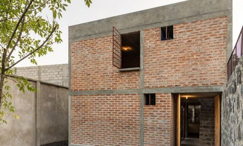 Nét độc đáo của ngôi nhà dùng gạch trần để xây ở Mexico