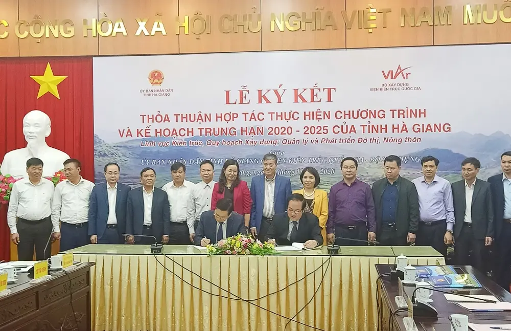 Hà Giang và Viện Kiến trúc Quốc gia – Bộ Xây dựng hợp tác quy hoạch phát triển nông thôn và đô thị