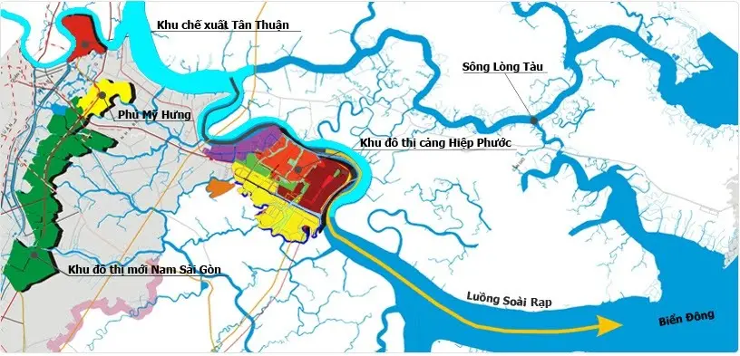 Bản đồ khu cảng Hiệp phước