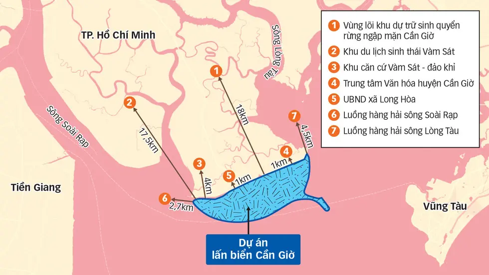 Dự án án biển Cần Giờ (Nguồn: Báo Tuổi Trẻ)