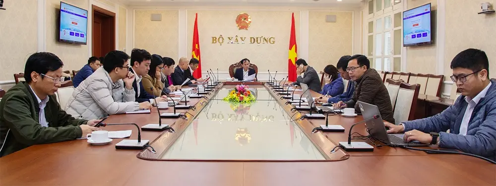Toàn cảnh cuộc họp về dịch vụ công trực tuyến của Bộ Xây dựng