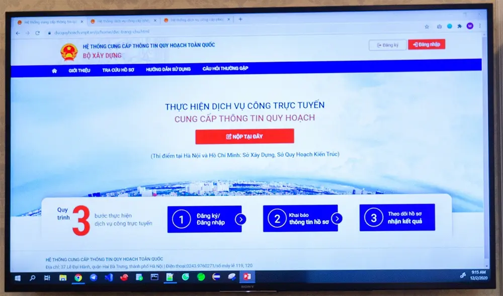 Bộ Xây dựng sẽ triển khai 2 dịch vụ công trực tuyến tích hợp trên Cổng dịch vụ công quốc gia