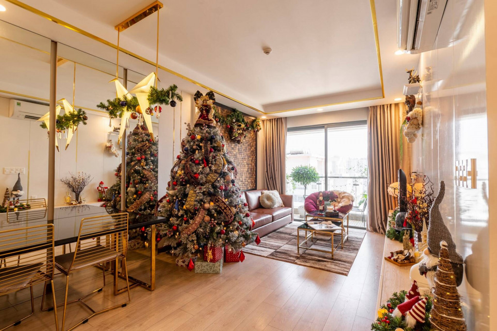 20 ý tưởng trang trí phòng khách mùa giáng sinh