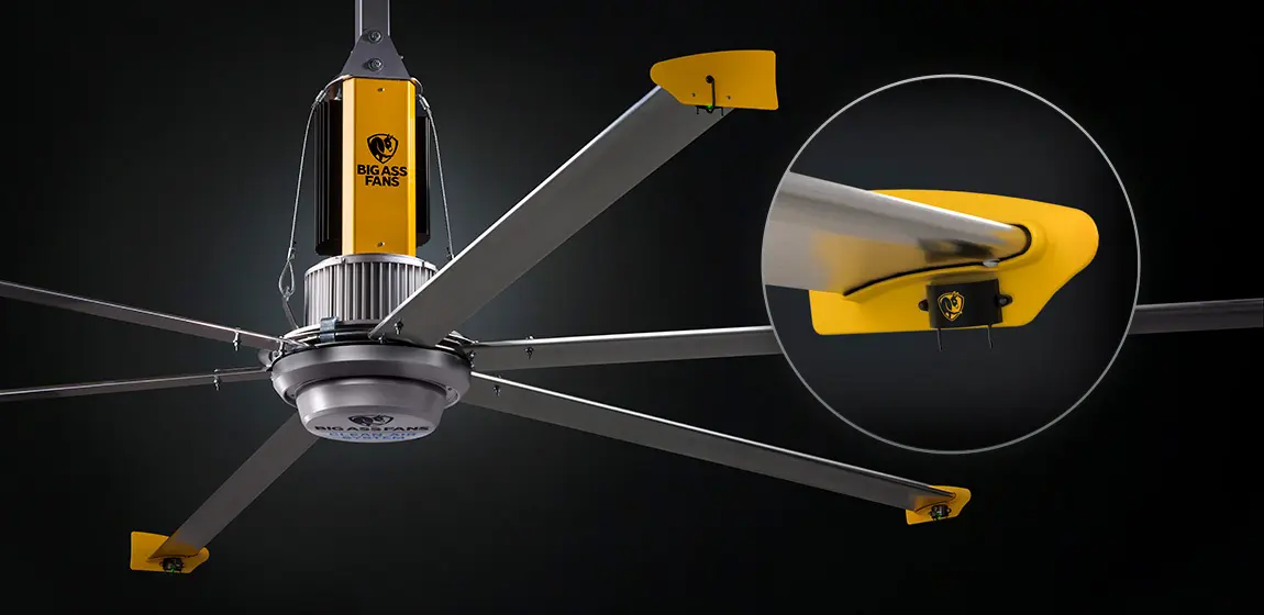 Công nghệ khử khuẩn bằng ION được tích hợp sẳn trên cánh quạt Powerfoil