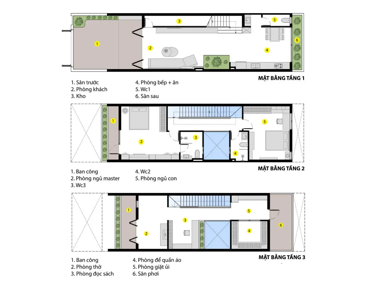 Bản vẽ mặt bằng T House 