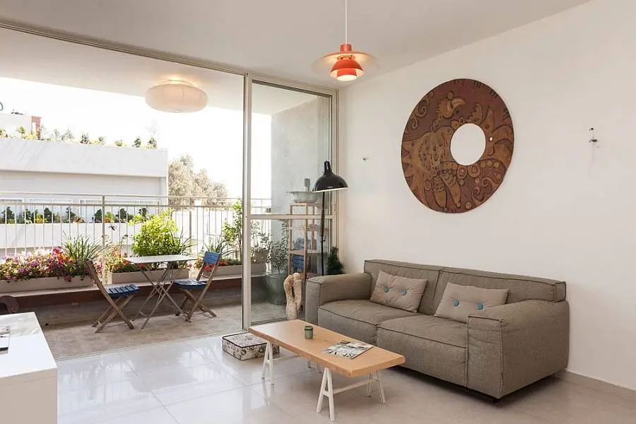 Bộ sofa phòng khách mini giá rẻ với kích thước 1m55 tạo sự rộng rãi và thông thoáng cho không gian phòng khách