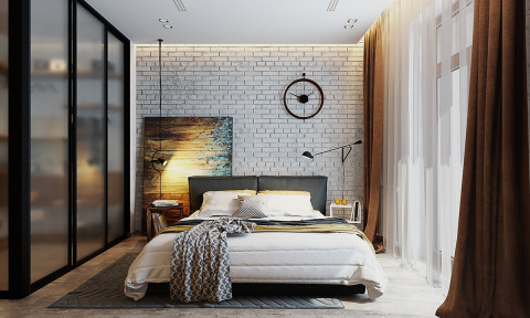 Những căn phòng ngủ với bức tường rực rỡ