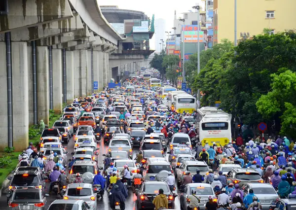 Tắc đường Trần Phú - Hà Đông