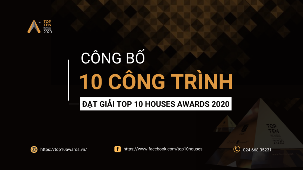Công bố 10 công trình đạt giải Top 10 Houses Awards 2020