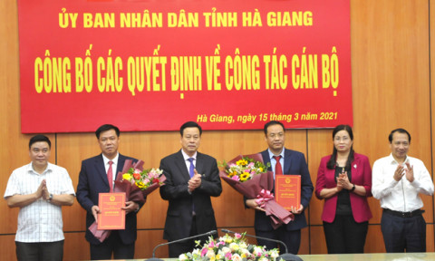 UBND tỉnh Hà Giang bổ nhiệm Giám đốc Sở Xây dựng