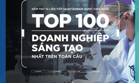 Saint-Gobain 10 năm liên tiếp được vinh danh  top 100 doanh nghiệp sáng tạo hàng đầu thế giới