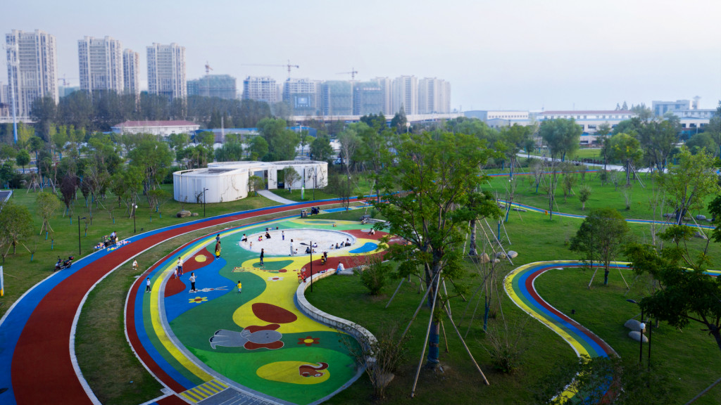 Trạm nghỉ trong Công viên Linping