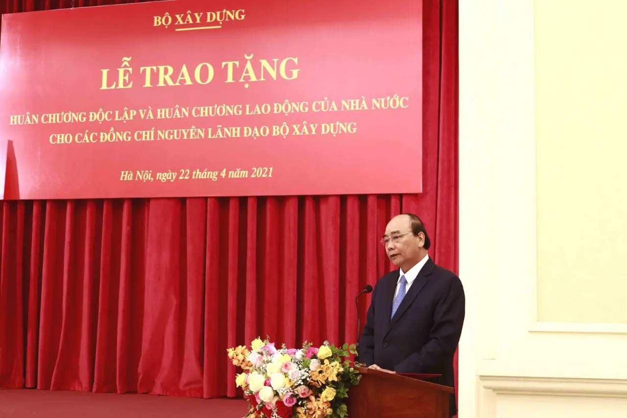 Chủ tịch nước Nguyễn Xuân Phúc phát biểu tại buổi Lễ