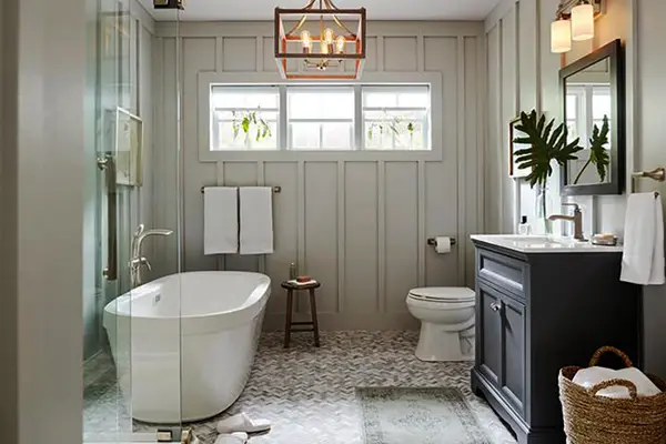 Qua rồi thời nhà vệ sinh chỉ cần sáng đủ, với xu hướng hiện đại hoá nội thất thì cũng cần sáng đẹp