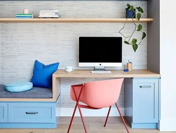 Làm mới không gian làm việc tại nhà với tủ bếp