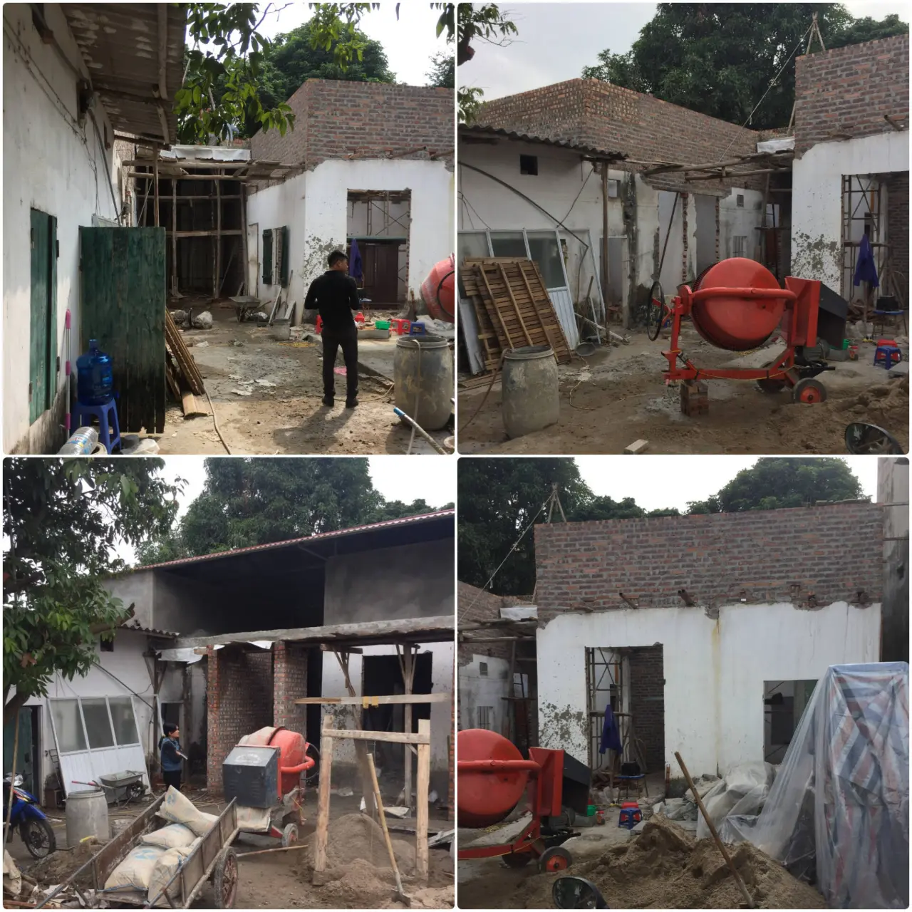 Quá trình cải tạo công trình được ghi lại bởi nhóm thiết kế 