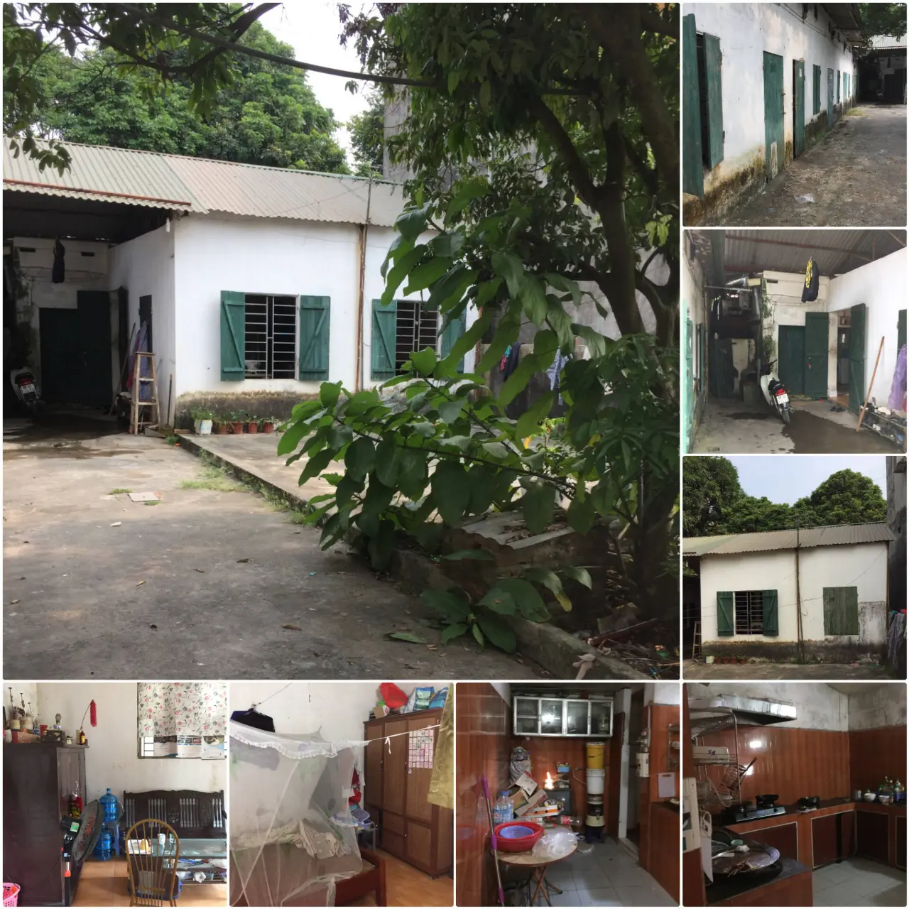 Hiện trạng đã xuống cấp của ngôi nhà