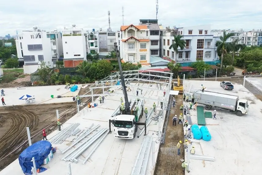 Mỗi bệnh viện dã chiến xây mới có tiến độ nhanh nhất từ 15-20 ngày