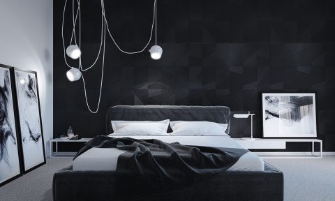 Những mẫu phòng ngủ màu đen vô cùng quyến rũ và ấn tượng