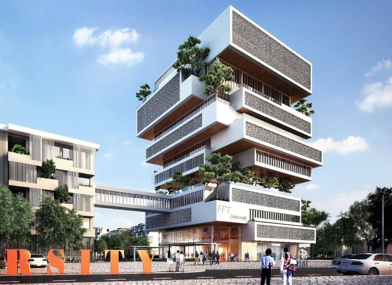 Alpha Building thuộc tổ hợp Trường Đại học FPT Đà Nẵng của HUNI ARCHITECTES
