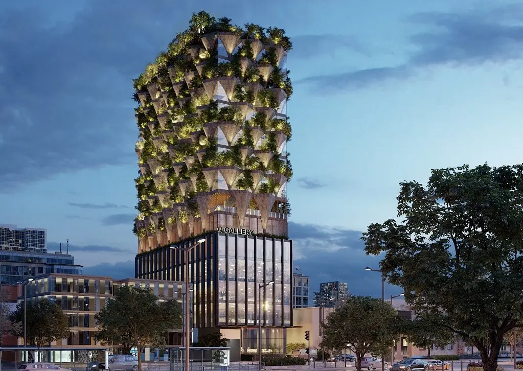 Q Gallery Building – Chậu cây lớn giữa lòng thành phố