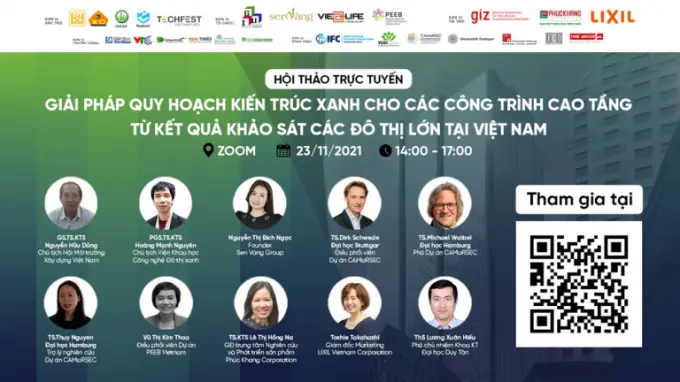 Hội thảo “Giải pháp quy hoạch kiến trúc xanh cho các công trình cao tầng từ kết quả khảo sát các đô thị lớn tại Việt Nam”