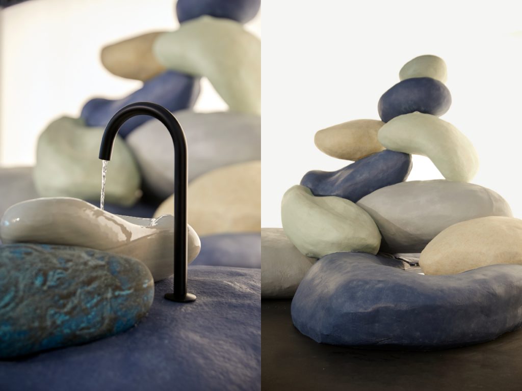Kohler ra mắt dòng sản phẩm đặc biệt mang tên Stone Flow và Rock 01 được thiết kế bởi Daniel Arsham tại Design Miami 2021