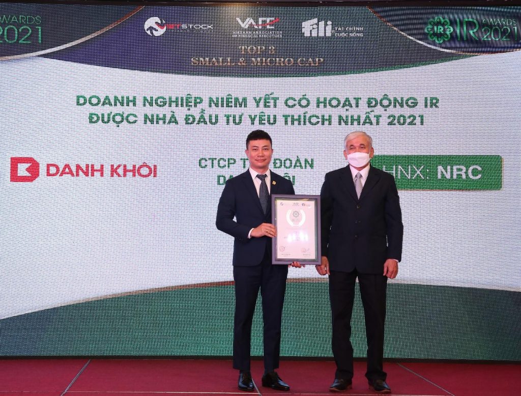 Tập đoàn Danh Khôi nhận “cú đúp” giải thưởng tại IR Awards 2021