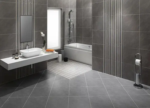 Những mặt sàn phù hợp với thiết kế phòng tắm