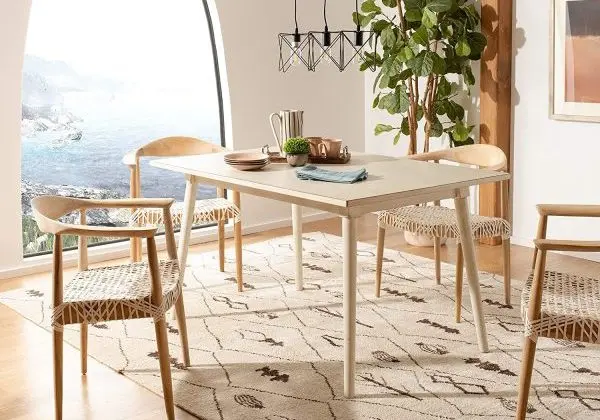 Làm mới phòng ăn với bàn ăn màu trắng (P1)