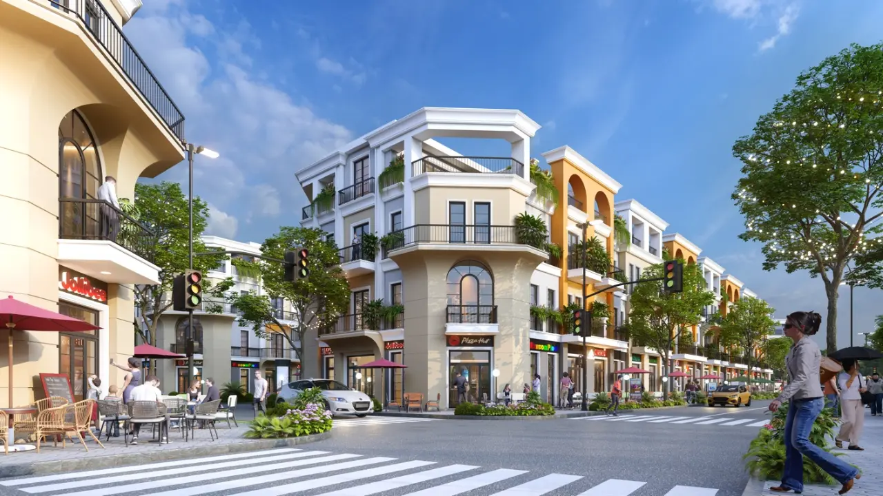 Shophouse mặt tiền lõi trung tâm đô thị vệ tinh – Bài toán đầu tư “một vốn bốn lời”