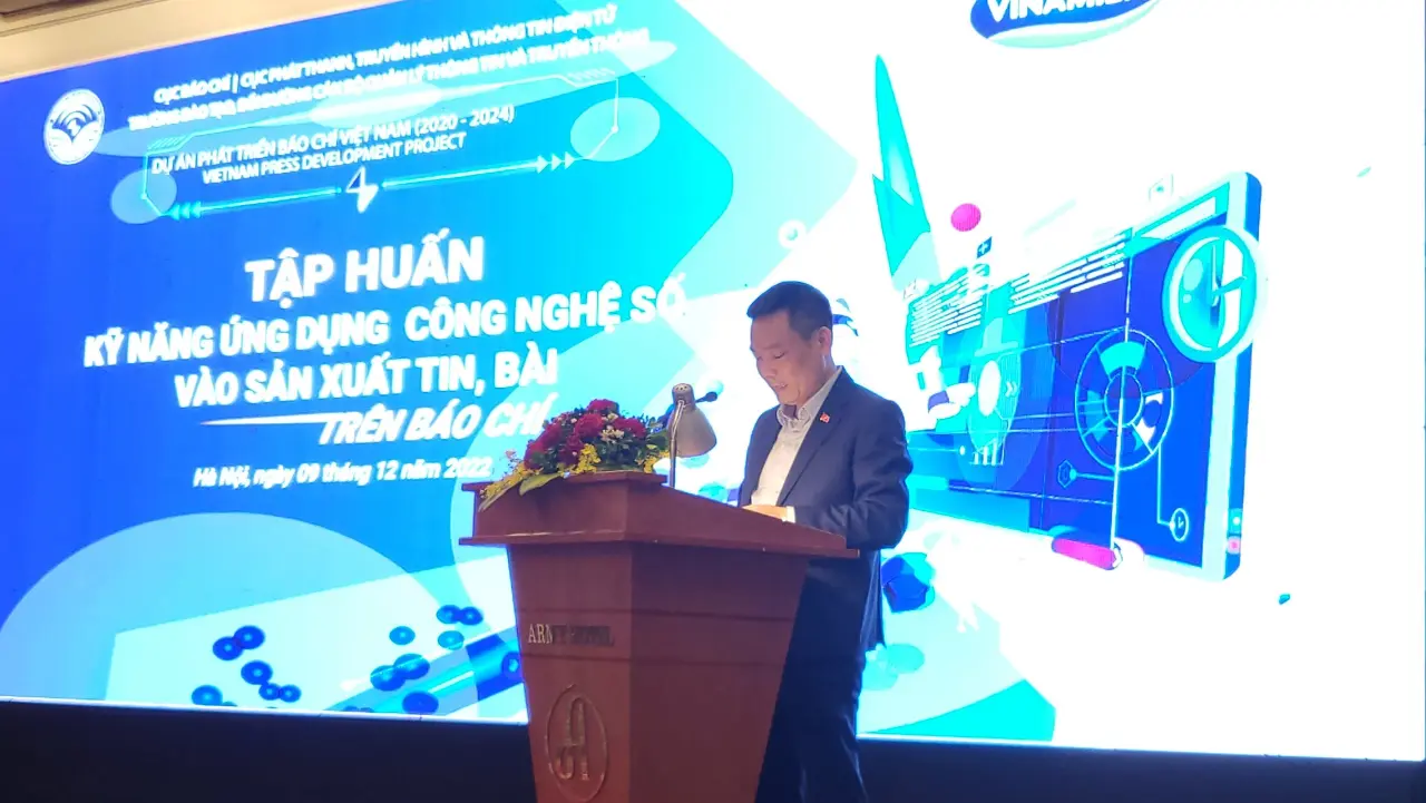 Tập huấn “Kỹ năng ứng dụng công nghệ số vào sản xuất tin, bài trên báo chí”