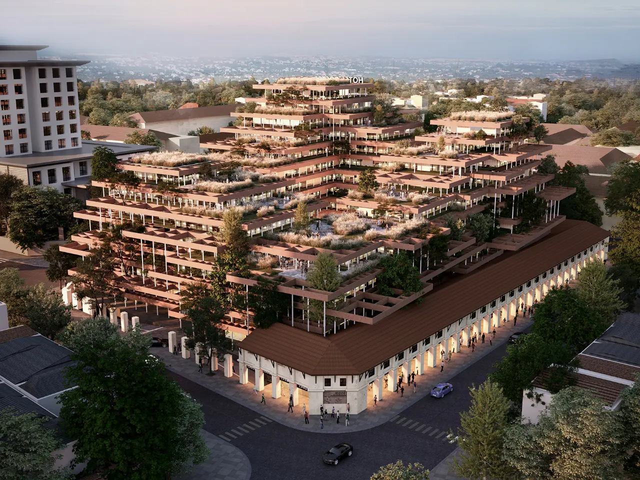 Phương án kiến trúc Công trình Đa năng POSTEF (AS – VHA Architects)