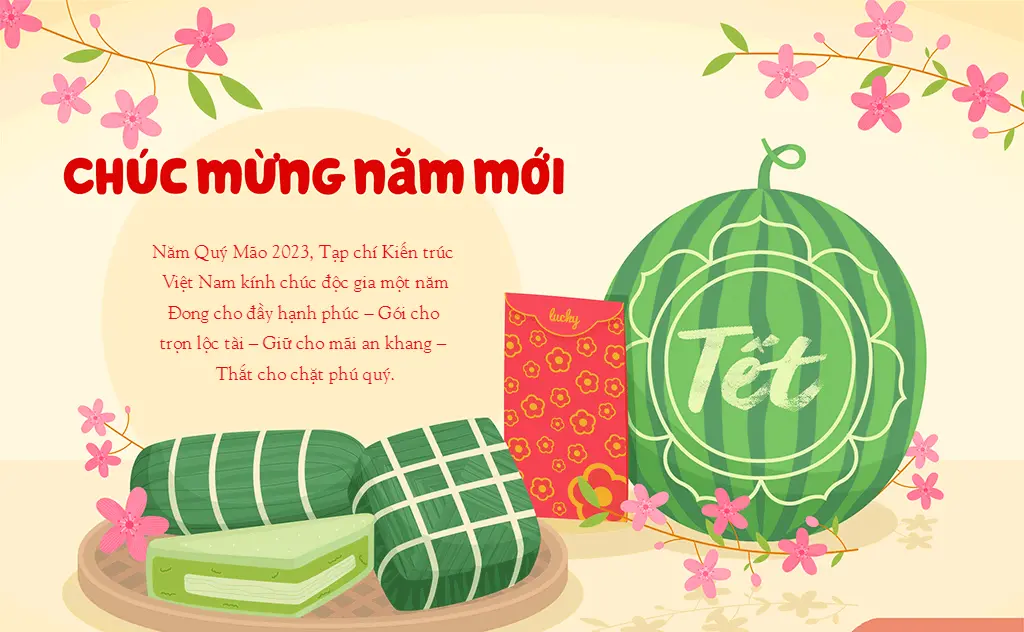 Tạp chí Kiến trúc Việt Nam chúc mừng năm mới Quý Mão 2023