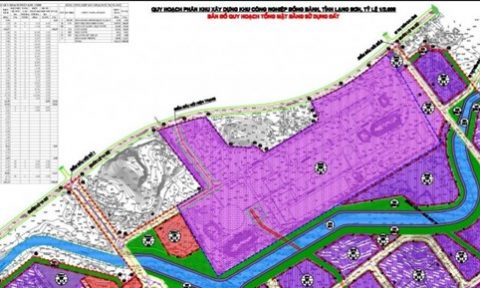 Lạng Sơn phê duyệt quy hoạch phân khu Khu công nghiệp Đồng Bành hơn 162 ha