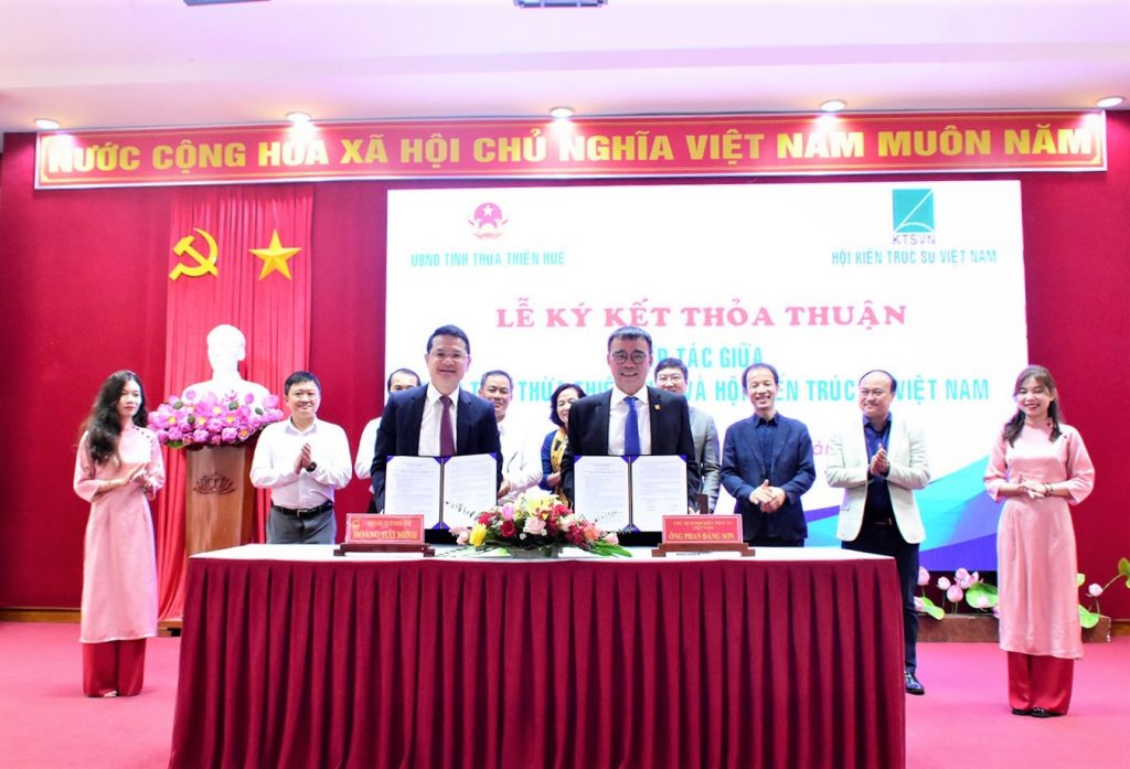 Hội KTS Việt Nam ký thỏa thuận hợp tác với UBND tỉnh Thừa Thiên Huế