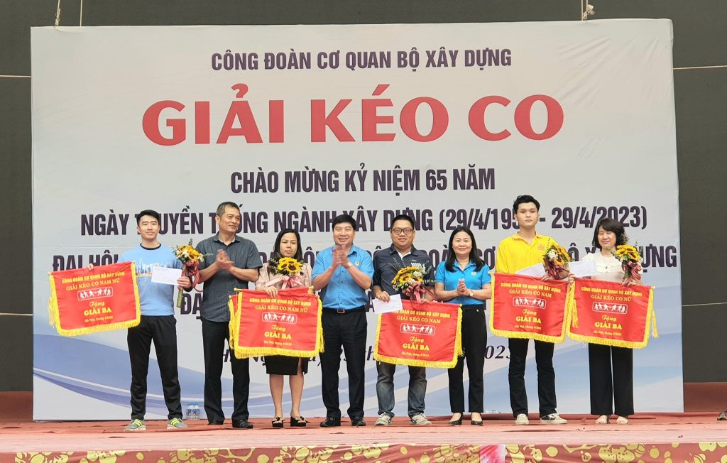 Viện Kiến trúc Quốc gia tham dự giải kéo co cơ quan Bộ Xây dựng năm 2023