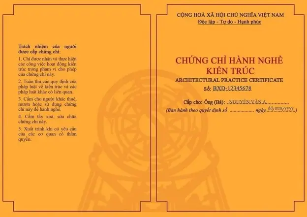 Bộ Xây dựng hướng dẫn gia hạn chứng chỉ hành nghề kiến trúc