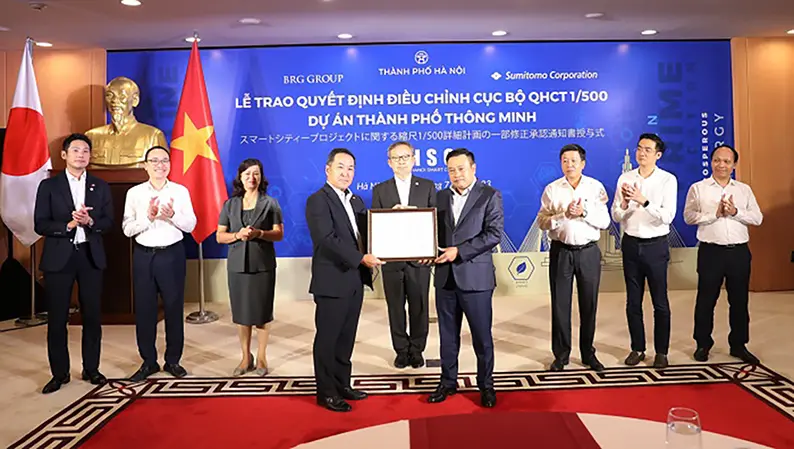Trao Quyết định điều chỉnh cục bộ quy hoạch Thành phố thông minh